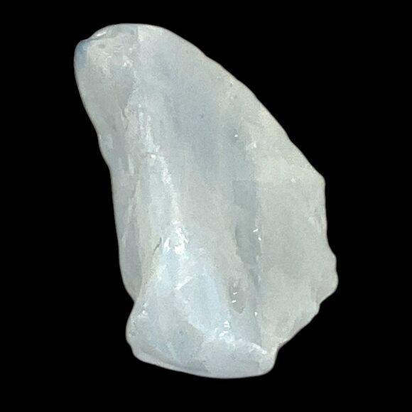 Pale Blue Art Glass Cullet Glowing Manganese Slag Glass #5GM7 - Picture 3 of 7